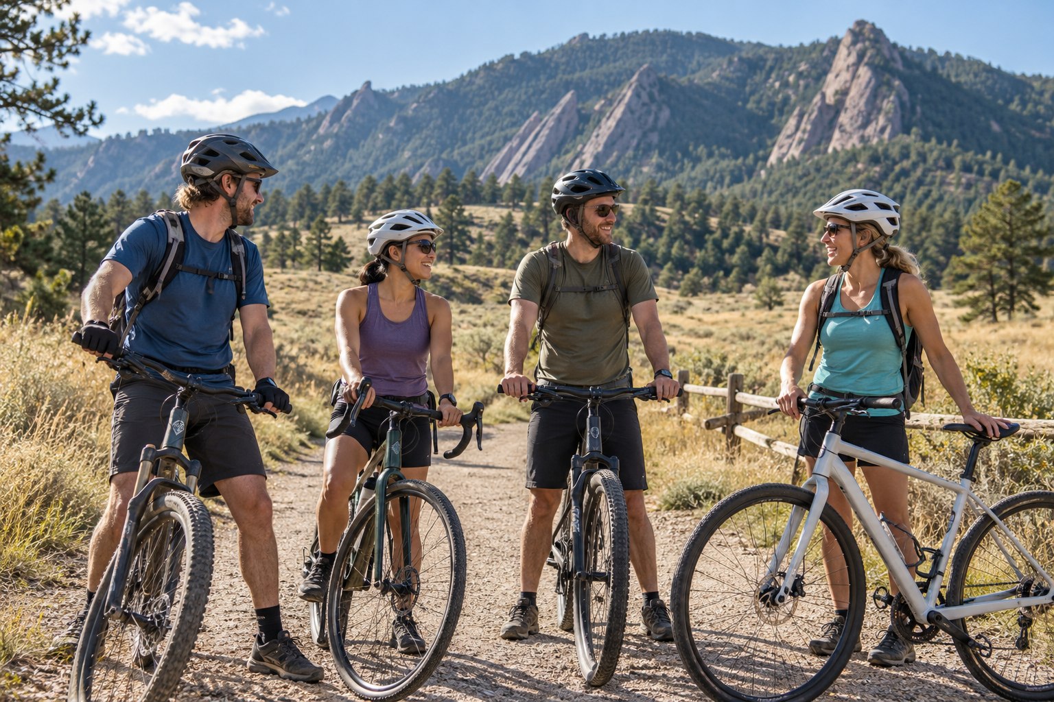 AI concept: Bike rides together